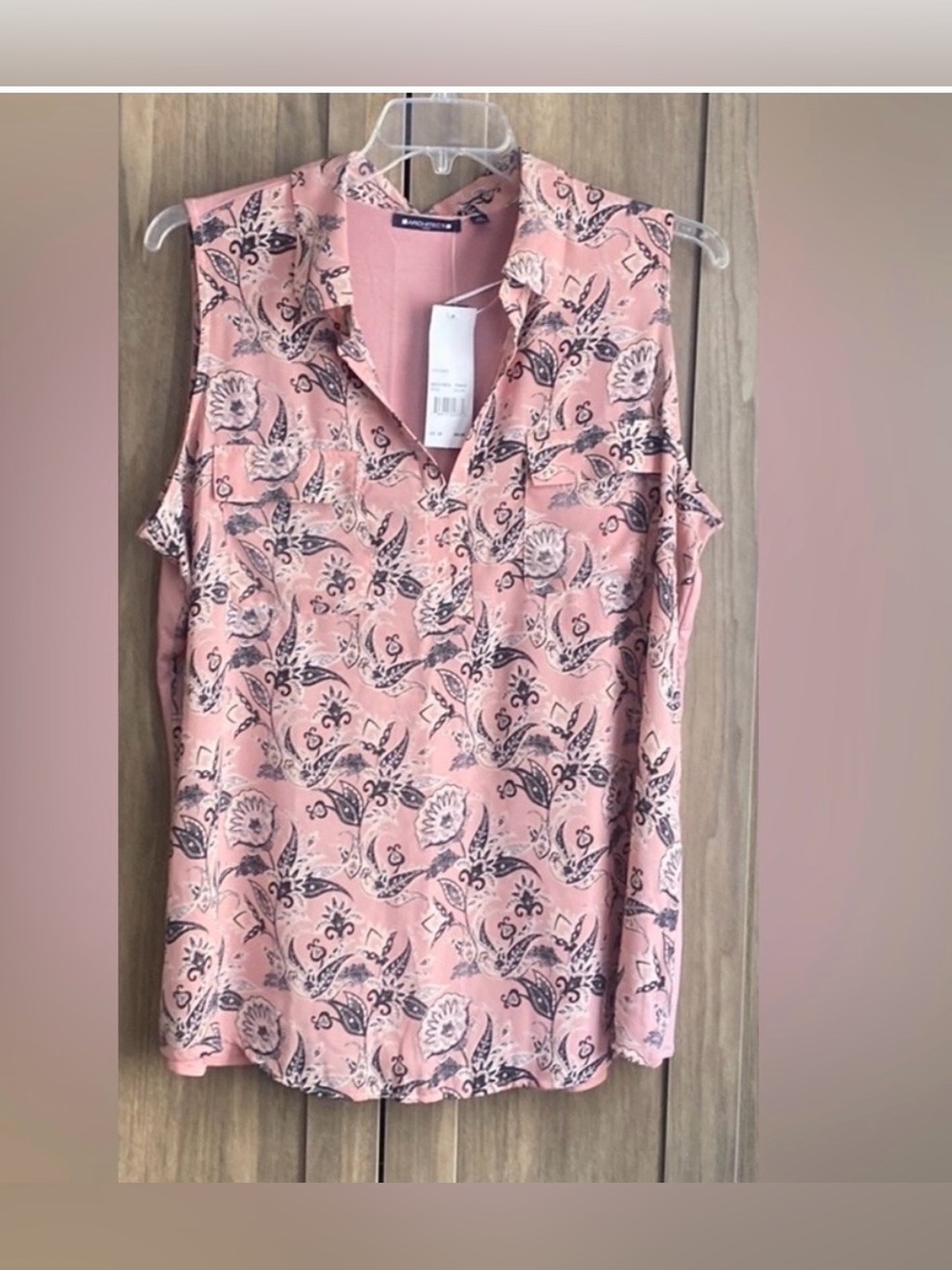 NWT! Architect Pink Sleeveless Blouse | 2X